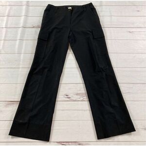 Theory Black Bootcut Cargo Trouser Pants Size 10